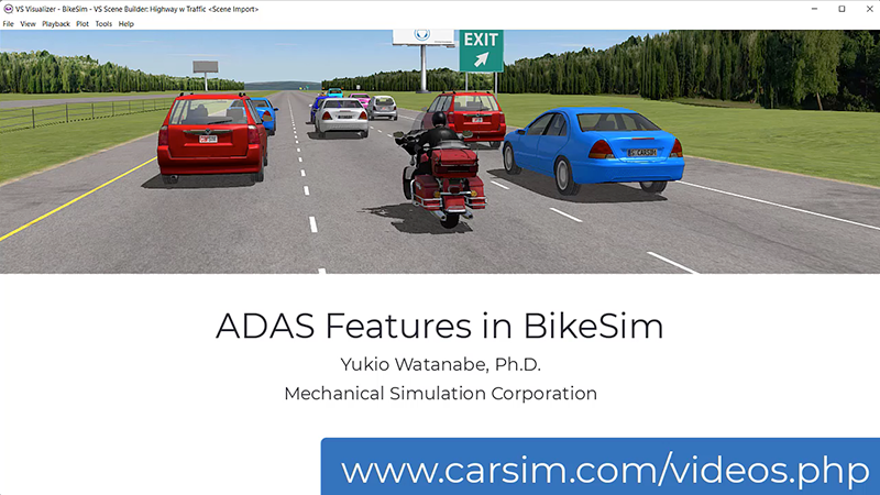 Driving Simulators (CarSim, TruckSim, and BikeSim)