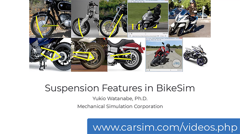 Suspension Features in BikeSim